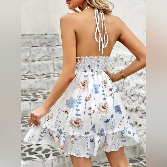 Vibrant Floral print Slingback, Mini Dress 🔥👗 - Picture 2 of 8